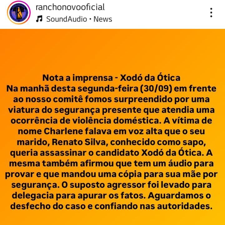 Estariam querendo matar um candidato a vereador em Nova Iguaçu. VEJA O QUE CIRCULOU